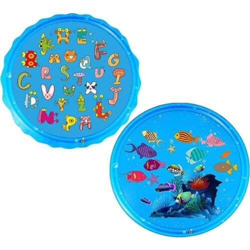 Inflatable Splash Sprinkler Pad 3-in-1 Sprinkler Kids Splash Pad Wading Pool Inflatable Water Fun Toy For Babies Toddlers