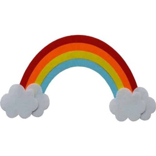 Brand New Big Colorful Rainbow Felt Handmade Nonwoven Felt For DIY project Home Kindergarten Decoration