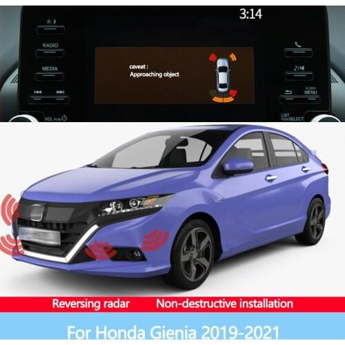 The Front And Rear Radar Blind Spot Warning Sound Indicator Of Car Reversing Image Is Suitable For Honda Gienia 2019-2021