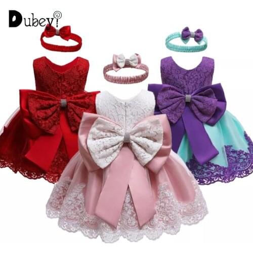 Baptism Dress Toddler Girl Dresses Princess and Wedding Dress Birthday Dress for 0-6Y Girls Little Girls Christening Clothing