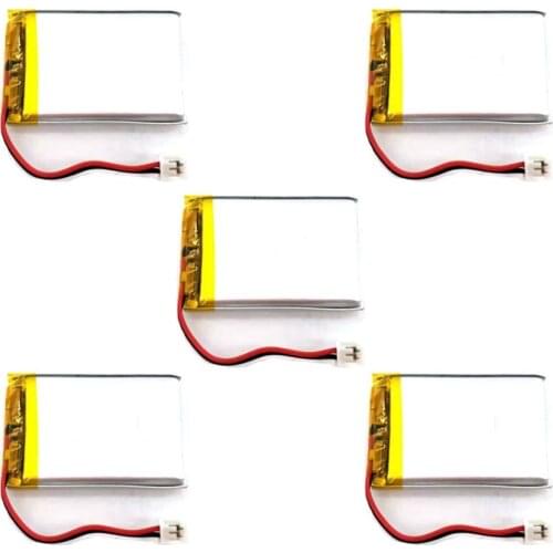 MSDS Verified 3.7V 1000mAh 523450 Li Lithium Polymer ion Battery with 2.0mm JST Connector