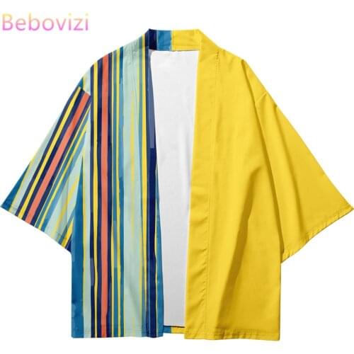 Plus Size 6XL 5XL 4XL 2021 Fashion Beach Japanese Kimono Kimetsu No Yaiba Robe Cardigan Men Shirts Yukata Haori Womens Clothing