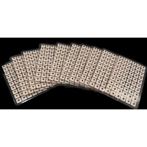 English ear press seed Auricular Vaccaria seed with ear probe 600pcs paste 17cm Silica gel ear model