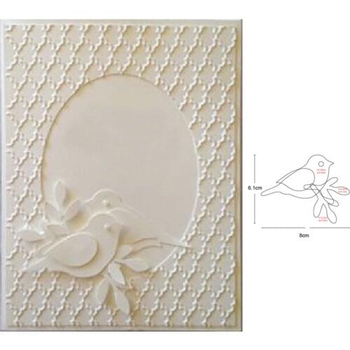 Customized dies Bird on Branch Border Metal Cutting Dies Scrapbooking dies wedding Card Making DIY Embossing Die Cuts Craft dies