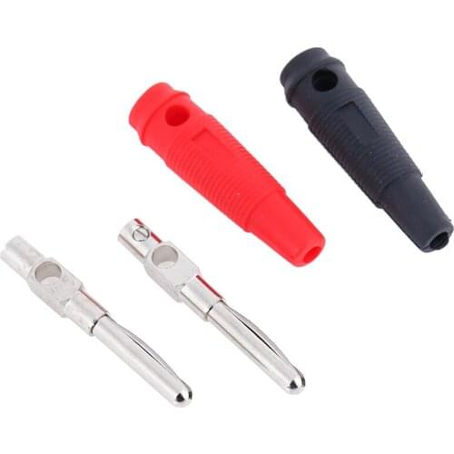 4MM Banana Plug Audio Speaker Connectors Amplifier Speaker Binding Post 4mm Banana Jack Plug For Cable Terminals