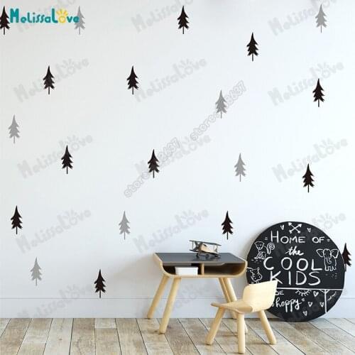 Nordic Trees Decals Sticker Baby Nursery Decor Vinyl Removable DIY Wall Stickers Bedroom Self Adhesive Art Mural Sticker JW581