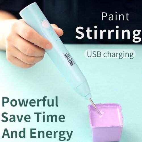 Oil Painting Acrylic Watercolor Gouache Paint Stirrer Mixer Electric Charging Powerful Drawing Painting Tools Art Supplies