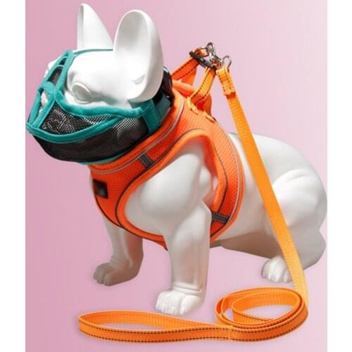 Step-In Air Dog Harness All Weather Mesh Harnesses Reflective Vest for Small And Medium Dogs Pug French Bulldog