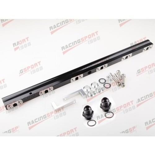 For Supra Mkiv 2JZ-GTE High Flow CNC Billet Aluminum Alloy Fuel Rail Black/RED