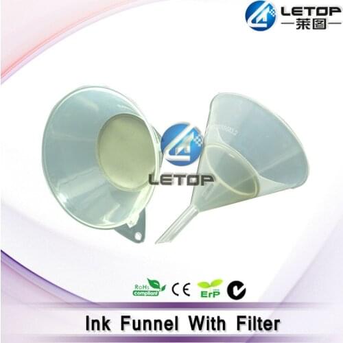 Corrosion-resist!!!inkjet printer general accessories plastic small funnel with filter screen