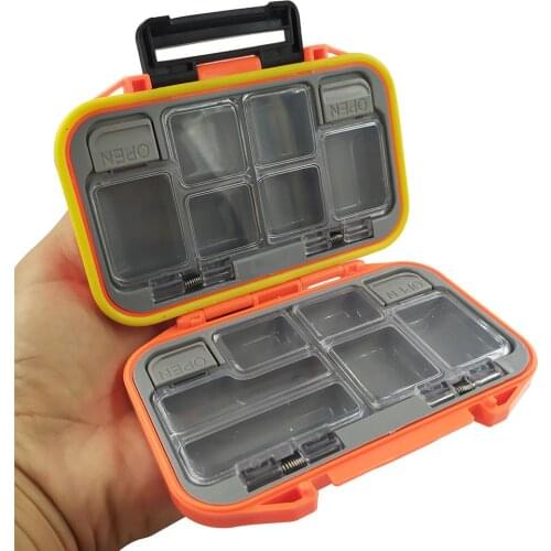 Waterproof Fishing Box Fishing Tackle Box Double Size Hook Lure Box Feeder Carp Fishing Accessories Storage Boxes 12 Compartment