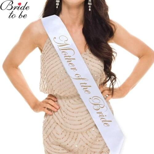 1 PC Bride to Be Sashes Party Decoration Supplies Mother of the Bride Sash Hen Wedding Veil Tam Bridal Shower Bachelorette Party