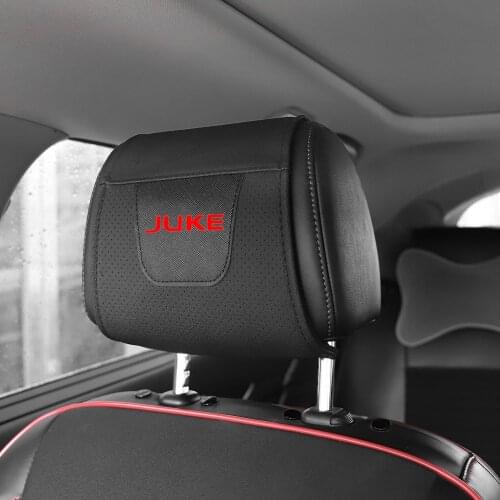 1pc For Nissan Juke Car Headrest Protector Case Pu Leather Car Headrest Cover Car Accessories