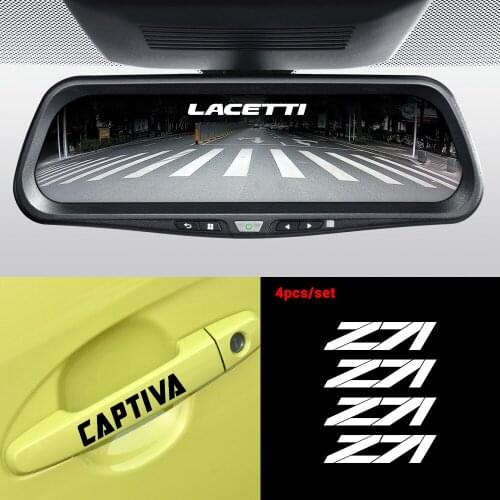 4PCS Car Styling Wiper Fashion Decals For Chevrolet Cruze Lacetti Captiva SS Z71 Equinox Trax Impala Camaro Sonic Spark Sail