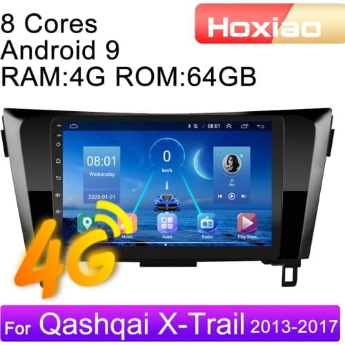 4G 8 cores Android 2din Car Radio multimedia video player For Nissan X-Trail Qashqai 2013 2014-2017 navigation GPS audio 2 DIN