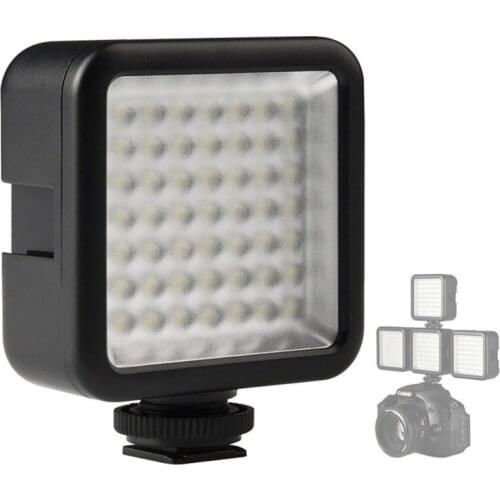 Stepless Dimming LED Light 6000K 800LM DSLR Camera Flash Light Hot Shoe Mount Video conference Fill-in Light Live Streaming
