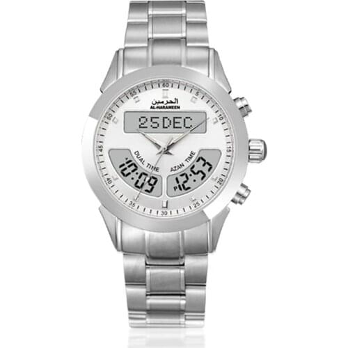 Watch for Muslim Man with Azan Time Alarm And Qiblah Direction Adhan Prayer Clock