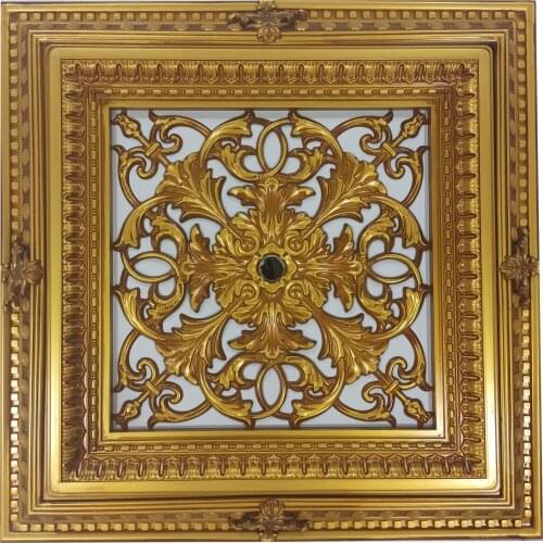 DECOGOLD Decorative Square Design Ceiling Medallion For Chandelier 72x72cm