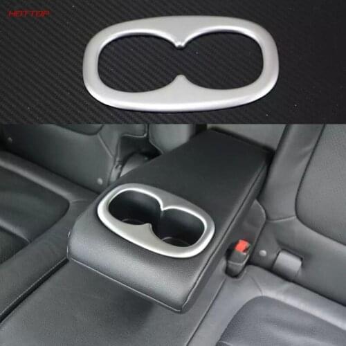 For Mitsubishi Outlander 2015 2016 Stainless Steel Water Cup Holder Decoration Cover Trim 1pcs