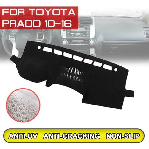 For Toyota Prado 2010 2011 2012 2013 2014 2015 2016 Car Dashboard Mat Anti-dirty Non-slip Dash Cover Mat UV Protection Shade