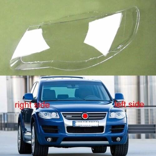 For Volkswagen VW Touareg 2007 2008 2009 2010 Transparent Headlamp Cover Lamp Shade Front Headlight Shell Lampshade Lens shell