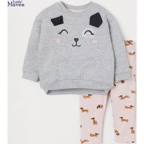 European And American Children Wear Autumn New Long Sleeve Girls Set Ubrania Dla Dziewczynek Jongens Kleding