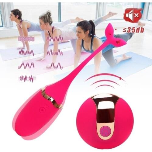 USB Rechargeable Wireless Control Small Whale Tiaodan G Spot Masturbation Vibration Jumping Egg Sex Toy For Women -50
