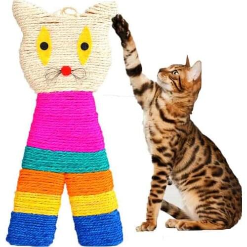 Cat Games Sisal Rope Sisal Mouse Scratching Cat Scraper Katze Kratz Board Furniture Protector Pet Supplies Post Training Toy