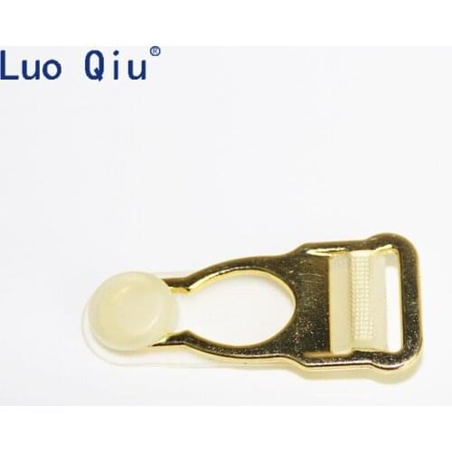 LUO QIU 1.4cm Sexy underwear accessories Nickel plated alloy suspender clip garter belt clip Zinc alloy+rubber 100pcs/lot T22-3