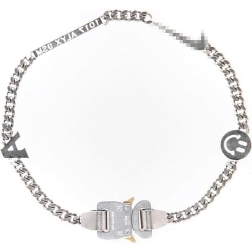 1017 ALYX 9SM STUDIO LOGO Metal Chain Necklace Bracelet Belts Men Women Hip Hop Outdoor Street Accessories Festival Gifts