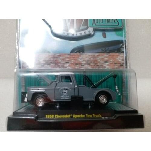 M2 1:64 1958 CHEVROLET APACHE GRAY Metal Diecast Alloy toy cars Model Vehicles For Children Boys gift hot