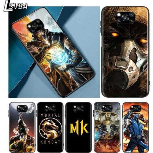 Mortal Kombat for Xiaomi Redmi K30 K30S Mi 10T Lite Pro Poco X3 NFC X2 M3 M2 F2 Pro C3 F1 Soft Black Phone Case