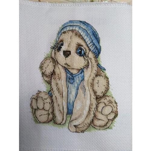 Oneroom The mini rabbit cross stitch kit bunny aida 14ct 11ct count printed canvas stitches embroidery DIY handmade needlework
