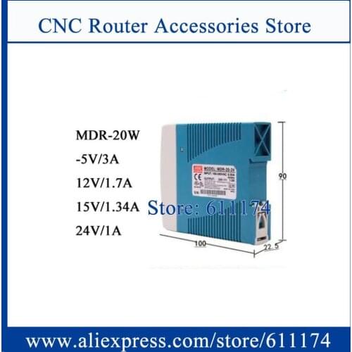 Original Rail power supply MDR-20 20W 24V 1A / 5V / 12V / 15V Switching Power Supply