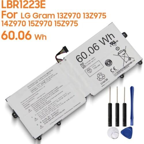 Original Replacement Battery LBR1223E For LG Gram 13Z970 13Z975 5Z975 14Z970 15Z970 Authentic Battery 60.06Wh