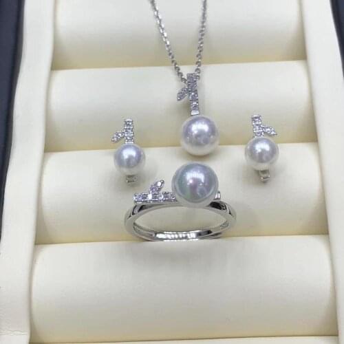 925 Sterling Silver Pendant Earrings Ring Mountings Findings Base Jewelry Set Mounts Settings Parts for Pearls Beads Crystal