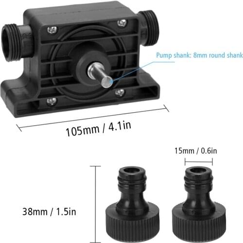 Portable Pump Mini Electric Drill Drives Large Flow Pump Self Priming Transfer Pumps Drill Water Pump Power Tool Accessories