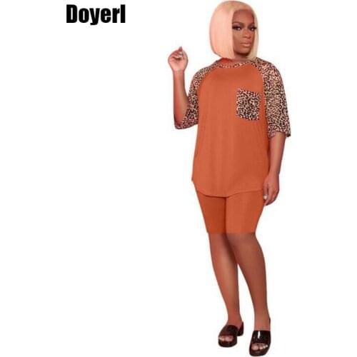 Casual Two Piece Set Shorts Outfits for Women Tracksuit Set Sport Summer T Shirt Top and Biker Shorts 2 Piece Set Jogging Femme