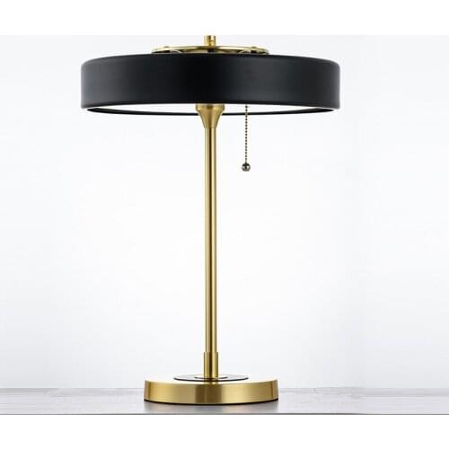 Retro bank home village bedside lamp LED light industrial glass retro lampshade desk bedroom reading lamp