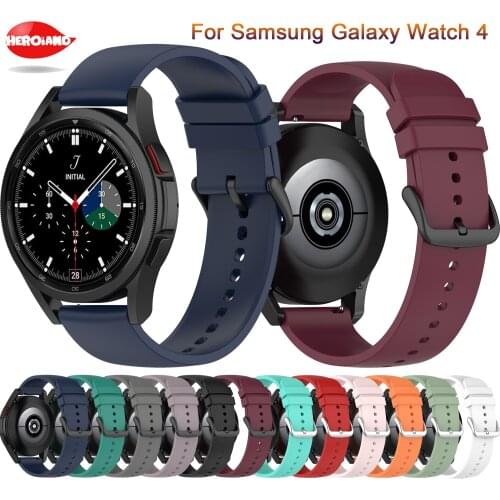 Wrist Band For Samsung Galaxy Watch 4 44mm 40mm Sport Silicone Strap For Galaxy watch4 classic 46mm 42mm replacement Accessories