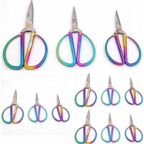 DIY Retro Cutting Scissors Sewing Tailors Scissors Shears Dragon Scissors Color Steel Cutter Thread Cross Stitch Handmade Blade
