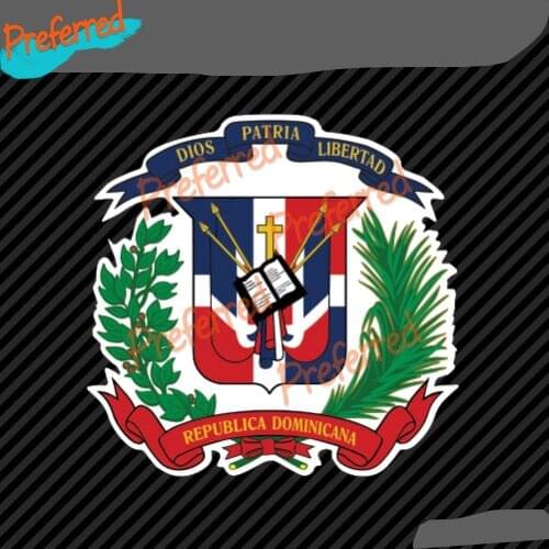 Sticker Car Moto Map Flag Vinyl Outside Wall Decal Macbbook Dominican Republic Tuning Laptop Trunk KK Vinyl Cover waterproof PVC