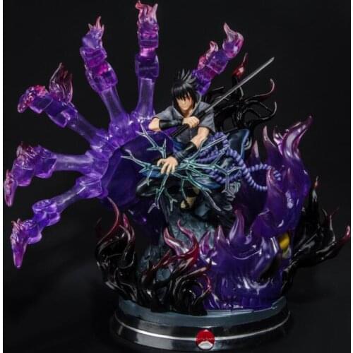 Japanese Anime Rikudousennin Uchiha Sasuke Statue Figure Model Toys
