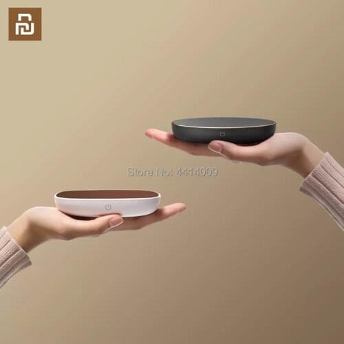 Youpin small white insulation glass coaster 55 degrees constant temperature 12V porcelain cup metal cup heating pad