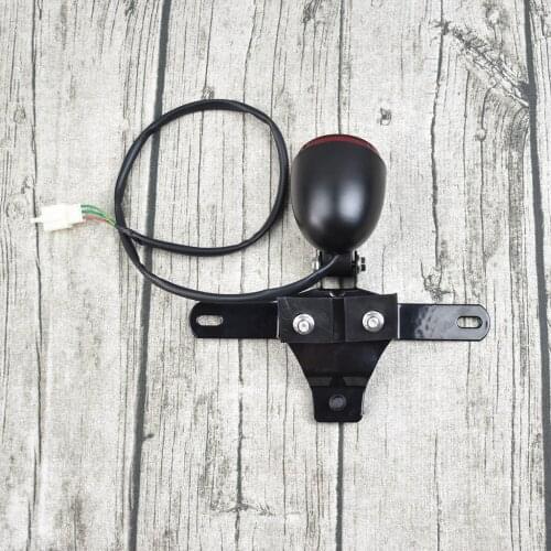 Motorcycle LED Taillight Brake Light 24 LED License Plate Holder for Mash