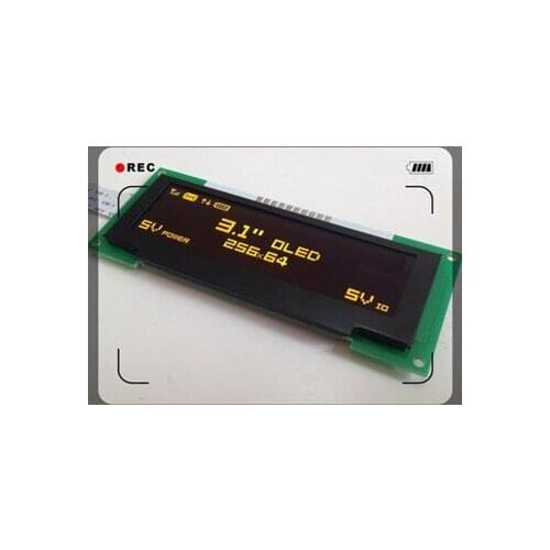 3.1 inch 10PIN Yellow OLED Module SSD1322 Drive IC 256*64 SPI Interface 5V