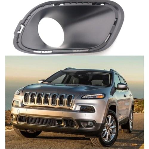1Pcs New Front Bumper Fog Lamp Light Cover Bezel Trim Right Side for Jeep Cherokee 2014