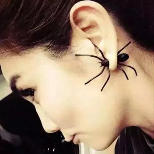 1 piece !!! Fancyqube Punk Style Spider Shaped Woman1 Piece Earring Korean Jewelry Drop Shipping