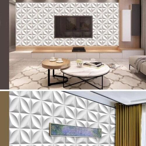 10PCS/LOT 30CM Wall Sticker Decorative Living Room Wallpaper Mural Waterproof 3D Wall Sticker for Bathroom Kitchen TV Background