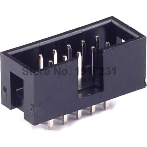 20PCS DC3-10P 2.54mm Pitch Dual Row 5x2 ISP Download JTAG I/O Socket